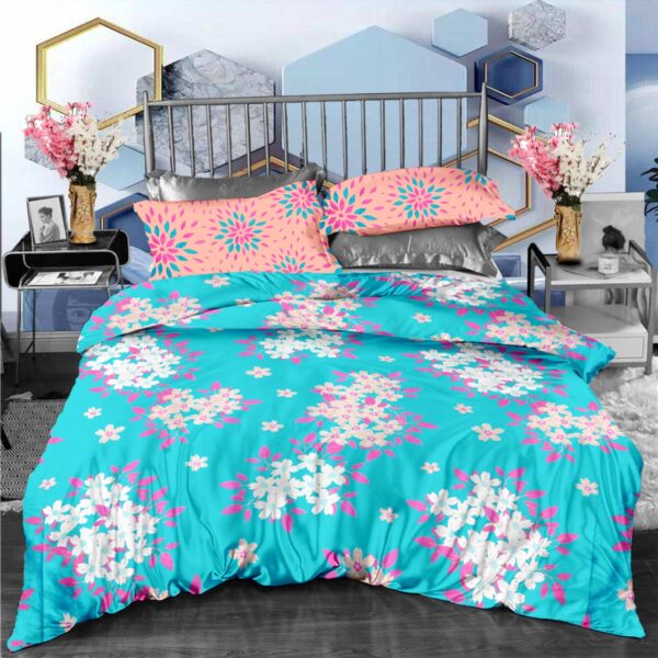 " Sky Blue Floral Printed Double Size Cotton Bedding Set, Double Size Cotton Bedsheet Set in Beautiful Sky Blue Floral Design, Elegant Sky Blue Floral Print on Double Size Cotton Bedsheet Set, Cotton Double Size Beautiful Sky Blue Floral Printed Bedsheet Set, Classic Sky Blue Floral Print on Cotton Double Size Bedding Set, Cotton Beautiful Floral Sky Blue Printed Bedding Set in Double Size, Double Size Sky Blue Floral Printed Cotton Best Quality Bedsheet Set, Sky Blue Floral Print Cotton Bedding Set for Double Size Beds, Cotton Double Size Bedding Set Featuring Beautiful Sky Blue Florals, High Quality Cotton Sky Blue Floral Double Sized Bedsheet Set, printed cotton double size bedsheet set. Cotton Printed Bedsheet set in ahmedabad, cotton printed bedsheet set in gujarat, Double Bedsheet in ahmedabad, bedsheet manufacturer in ahmedabad."