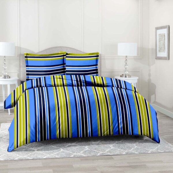 " Striped King Size Printed Bedsheet Set in Cotton Percale, 100% Cotton Percale Stripe Printed Bedsheet Set in King Size, King Size Multi Color Stripe Print Cotton Percale Bedsheet Set, Cotton Percale Multi Color Stripe Print King Size Bedsheet Set, Striped Cotton Percale King Size Bedding Set in Multiple Colors, 100% Cotton King Size Bedsheet Set with Percale Stripe Pattern, Oversized Cotton Percale Printed Stripe Design Bedsheet Set, Comfortable King Size Multi-color Striped Cotton Percale Bedsheet Set, Stripe Print King Size Bedsheet Set in 100% Cotton Percale, Multi-Color Stripe Print Cotton Percale King Size Bedsheet Set, printed cotton double size bedsheet set. Cotton Printed Bedsheet set in ahmedabad, cotton printed bedsheet set in gujarat, Double Bedsheet in ahmedabad, bedsheet manufacturer in ahmedabad. "